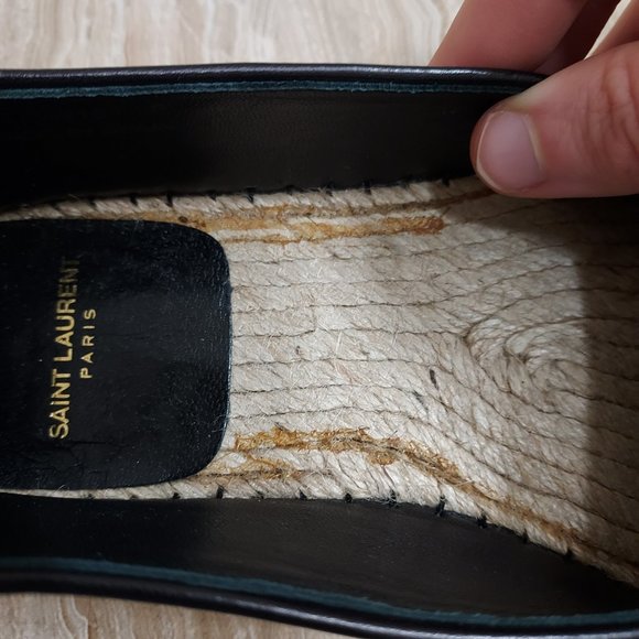 Saint Laurent Napa Studded Espadrille Flat - Picture 8 of 9